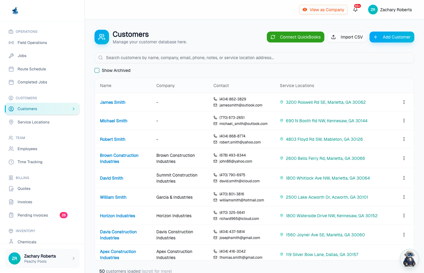 AI-powered customer import